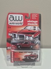 Auto World R2 Vintage 1969 Pontiac 69 Firebird 3 Red Diecast 1:64 M21