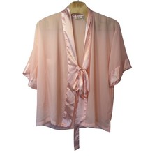 Victorias Secret VTG Gold Label 90s Sheer Chiffon Robe One Size Pink Feminine