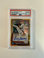 2024 BOWMAN DRAFT BRIAN HOLIDAY CHR PROSPECT AUTO-GOLD REF PSA #CPABHO GEM MT 10