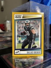 Dallas Goedert Eagles Panini 2022 Score Gold Parallel #243 Football Card