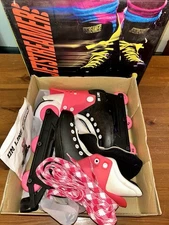 JETSTREAMER GIRLS SIZE 3 ROLLER BLADES WHITE/PINK VINTAGE