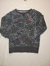 Nike Air Jordan Sweatshirt Youth Boys Large Jumpman Geometric Camo Faded Teen