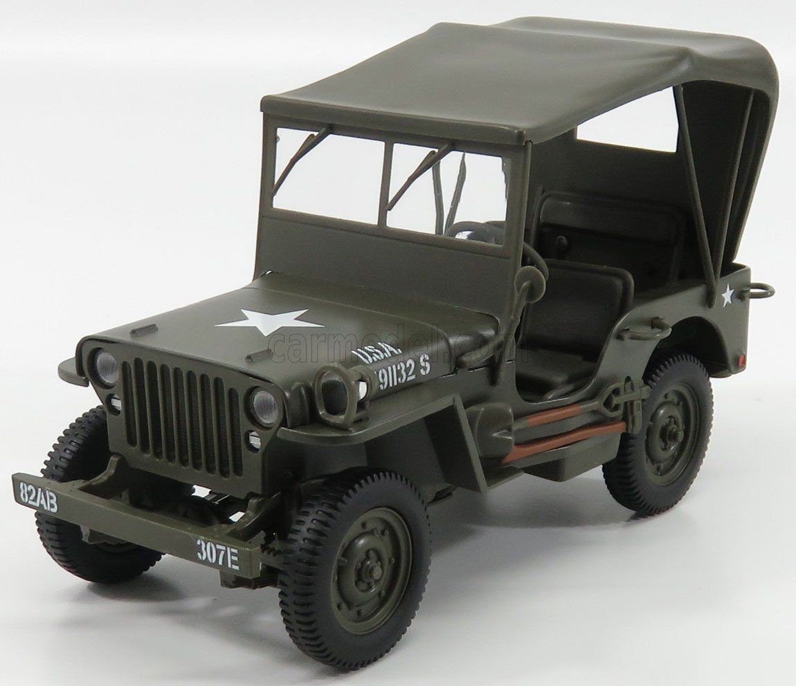 UT Models Jeep Willys 1 4 Mb Usa Army Soft-top Closed 1945 1:18 180149002