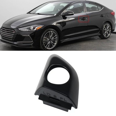 APESER Door Handle Cap Cover w/Key Hole 17 Elantra Cab, Black 