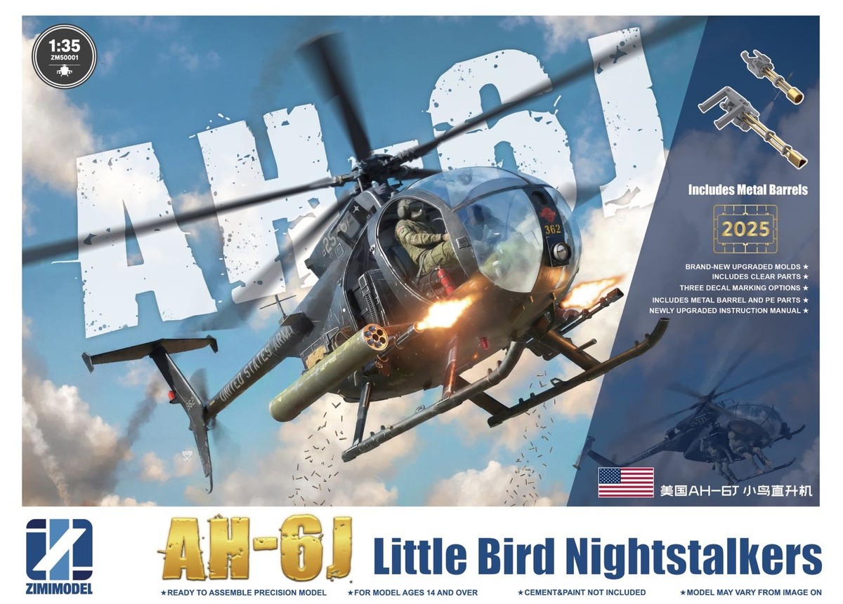 Zimi Model ZM50001 1/35 US AH-6J Little Bird Night Stalkers