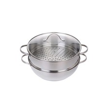 GRÄWE Servierpfanne 28 cm mit Dampfeinsatz Edelstahl