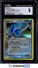 Pokemon 2005 Vaporeon δ 18/113 Holo Rare EX Delta Species CGC 9 on eBay