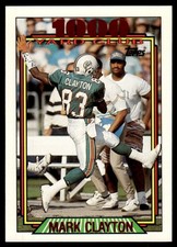 1992 Topps 1000 Yard Club Mark Clayton Miami Dolphins #12