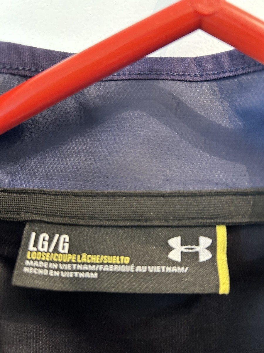 Under Armour Loose Coupe Lache Suelto Jacket Men's Size Large Blue