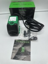 VIVOSUN 800GPH Submersible Pump 3000L/H, 24W , Ultra Quiet 800GPH, Green