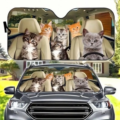  Car Windshield Sun Shade - Foldable Car Sun Shade Windshield for Front Window