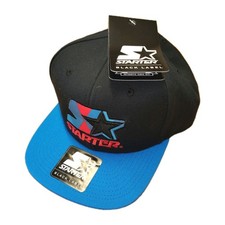 Starter Black Label Snapback Cap Black One Size Fits Most Brand New With Tags