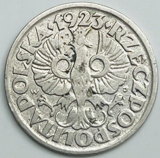 1923 Poland 10 Groszy Y# 11 Circulated Condition