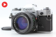 Canon AE-1 Silver w/ New FD NFD 50mm F1.4 Lens Mint SLR 35mm Film Camera Japan