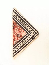 Block Print Bandana Bohemian Style Cotton Neck cotton Scarf Square Scarf Gift