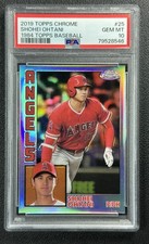SHOHEI OHTANI PSA 10 2019 TOPPS CHROME #84TC-25 1984 REFRACTOR ANGELS 8546