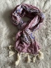 NEU Marks & Spencer Schal Rosa Indigo Kollektion Damen Bohemian Mandala Quasten