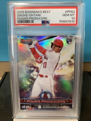2018 BOWMAN S BEST POWER PRODUCERS SHOHEI OHTANI #PPSO (RC) PSA 10 GEM MT