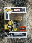 Funko Pop! Marvel: Iron Man Model 39 #555, GITD (Glow), AAA Anime, Vaulted