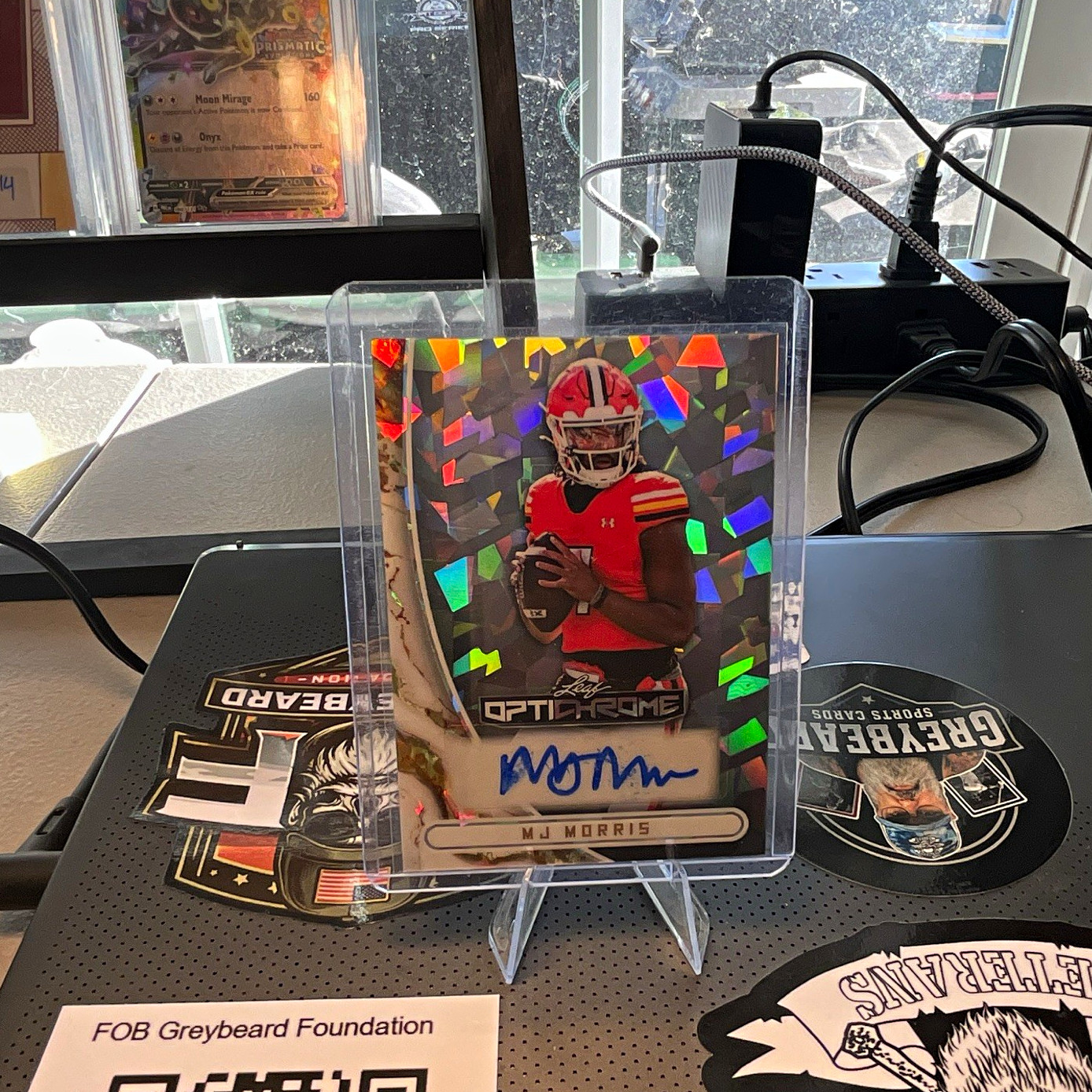 2026 Leaf Optichrome Autographs MJ Morris Silver Auto NC State #BA-MJM (2/9)