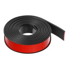 30mmx3000mm Flexible TPE Self Adhesive U-Shape Veneer Edging Edge Banding Black