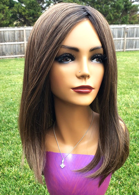 Gabor FRONT COVER Wig SS Iced Mocha NEW w/tags LACEFRONT MONOFILAMENT TOP     -