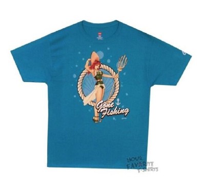 Mera Bombshell Gone Fishing Aquaman Premium DC Comics Erwachsenen T-Shirt