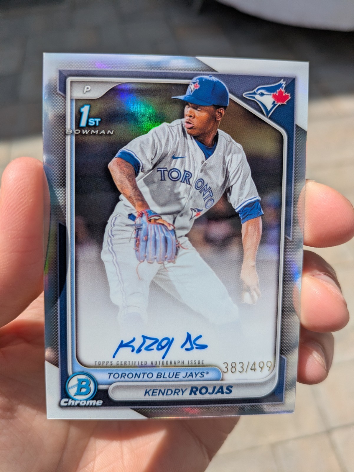 2024 Bowman Chrome Kendry Rojas 1st Bowman Refractor Auto /499