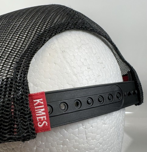 Kimes Ranch Hat Snap Back Trucker Mesh Rubber Logo Black Western Uncomplicated - Picture 7 of 14