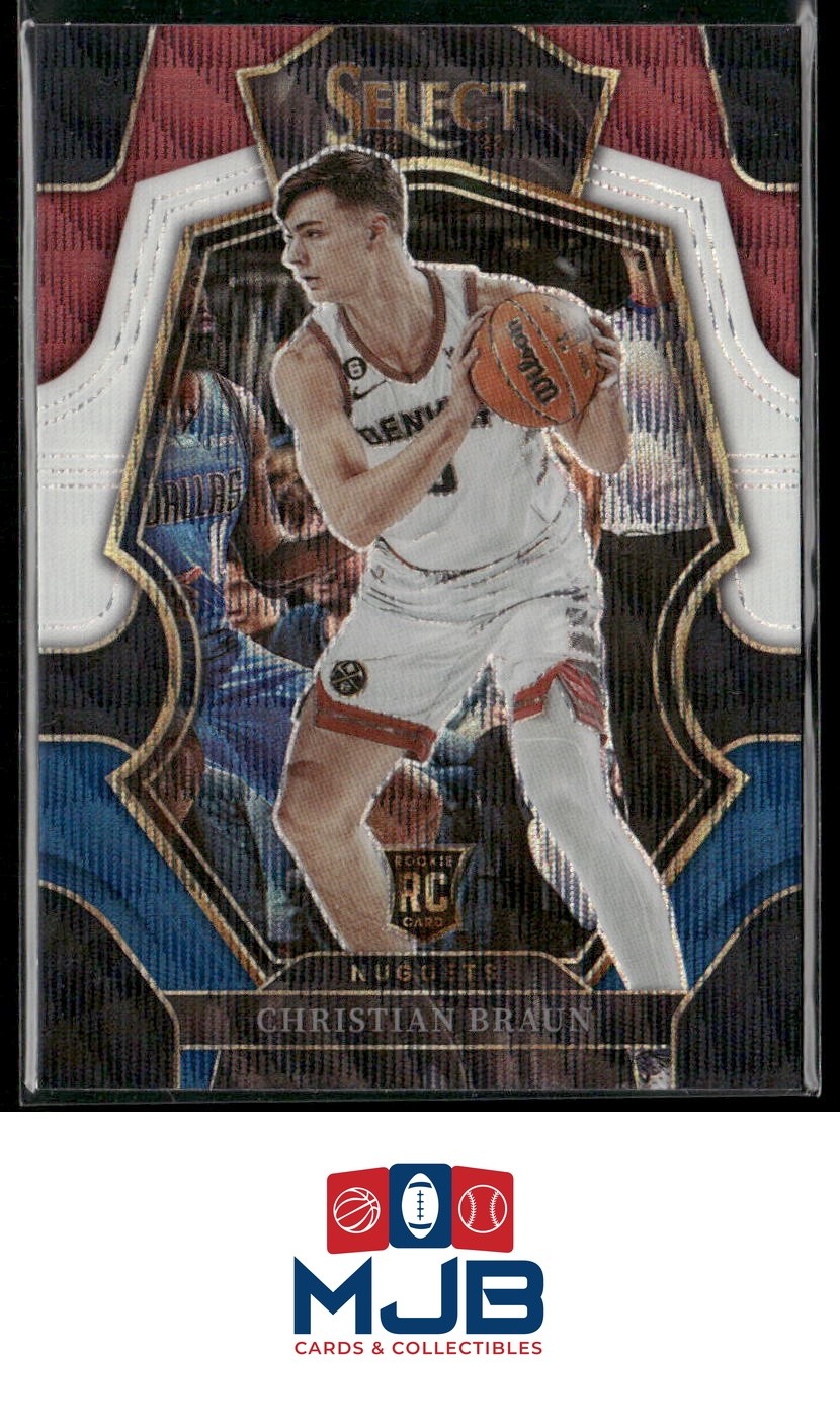 2022-23 Panini Select Christian Braun Tri-Color Prizms Rookie #195 Nuggets