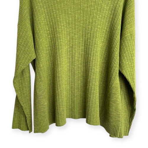 Eileen Fisher Green Organic Linen Cotton Blend Light Weight Sweater Women's XL - 第 4/9 張圖片