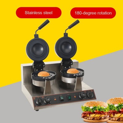 220V Hamburger Maschine Burgermaschine Eis Waffelmaschine Panini Presse Backen