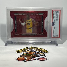 2020-21 Panini Obsidian - Pitch Black Electric Etch Red Flood #12 LeBron James