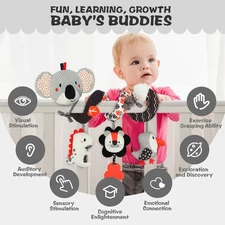 Baby Spiral Plush Toys Baby Car Seat Toy Infant Newborn Toy Stroller Crib Mobile