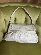 Fendi Chef Flap Bag Perforated White