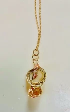 Handcrafted, Locally Sourced California Amber Stone, 14kg Plated. Made With Love