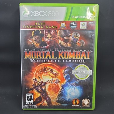 Mortal Kombat Komplete Edition Platinum Hits Xbox 360 Complete CIB Tested
