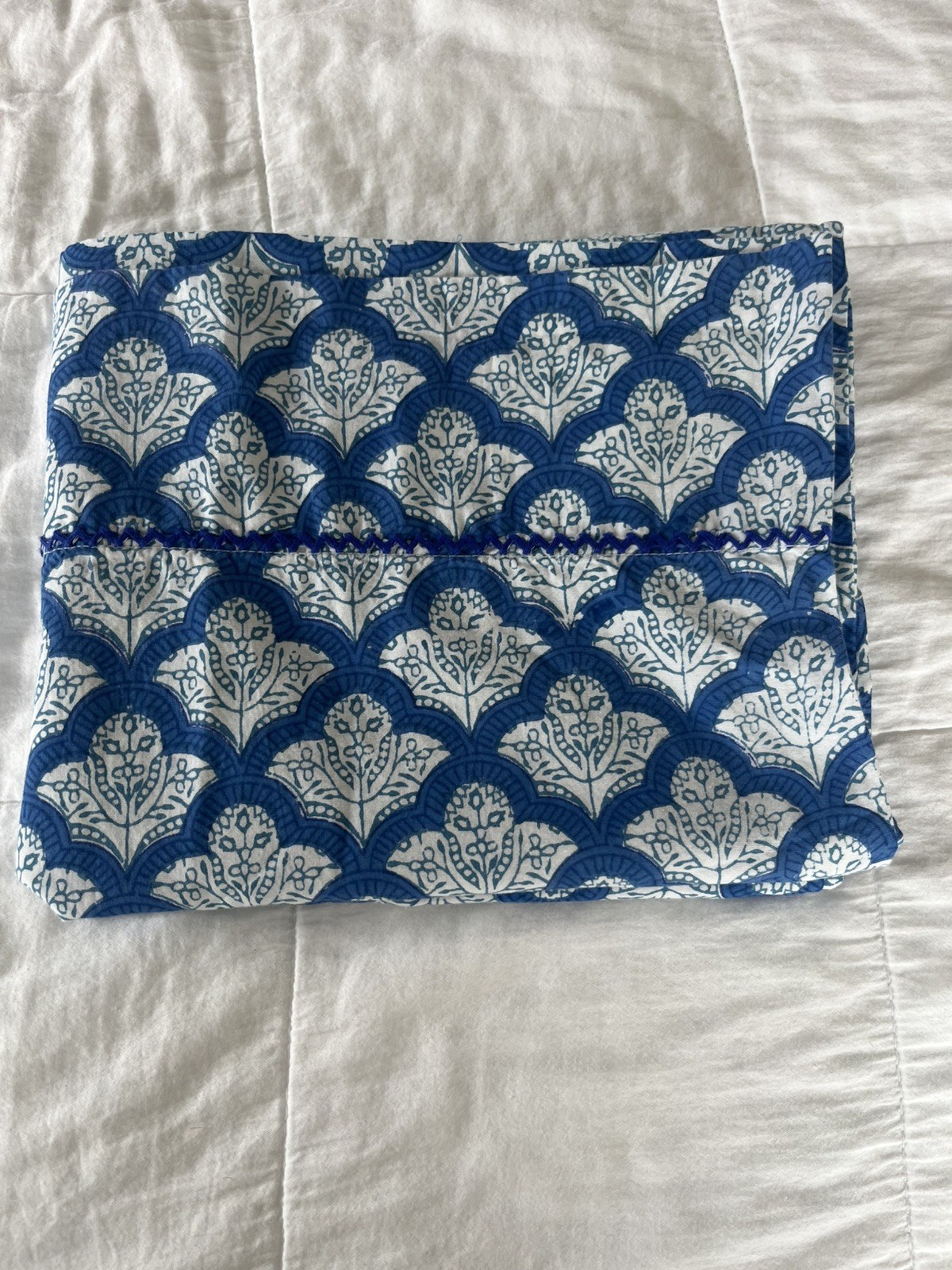 Roller Rabbit Jemina pattern w signature hand-block floral king Pillow Case