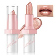HOSAILY Metallic Champagne Glitter Lipstick for 0.12 Ounce Pack of 1 , 10