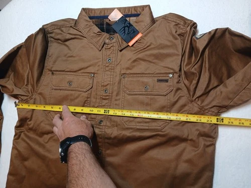 Men's Concealed Carry Journeyman Shirt Jacket Size Large Shacket NEW image 3