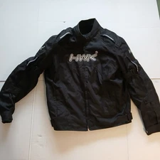 HWK Motorcycle Jacket w/ Built In Pads Size L Large
