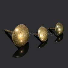 About 100Pcs Antique Brass Upholstery Nai Door Sofa Jewelry Gift Deco Tack Stud