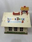 Vintage 1971 Fisher Price Fp Play Family Schoolhouse School Made In Usa