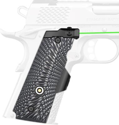 DARKFANG Compact/Full Size 1911 Laser Grip With Ambi Safety Cut, G10 1911 Laser