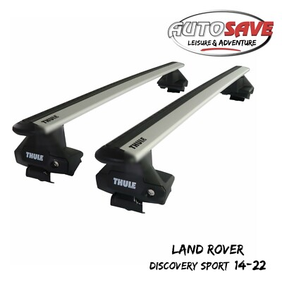 Thule Aluminium WingBar Evo Silver Roof Bar Set Land Rover Discovery Sport 14-22