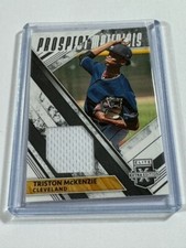 2019 Panini Elite Extra Edition Prospect Materials Black Triston McKenzie #PM-TM