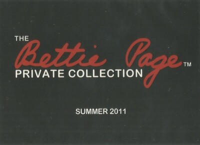 Bettie Page The Private Collection 1 BP2-CECE Chicago Collectors Expo Promo Card