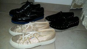 superga nere borchie