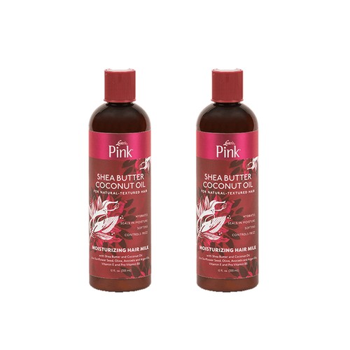 Luster's Pink Shea Butter Coconut Moisturizing Hair Milk 12 oz (2 PACK)