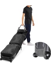 Oversize Snowboard Bag with Wheels - Ski Bags for Air Travel, Adjustable Rolling